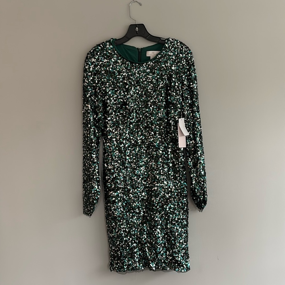 Green sequin party dress! NWT!